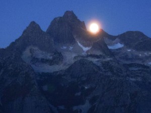 The full moon rising over Rexford.