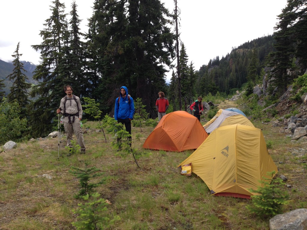 Last workhike's tent base