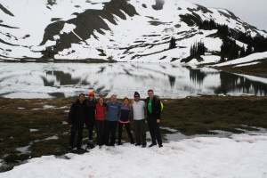 In front of Black Tusk Lake