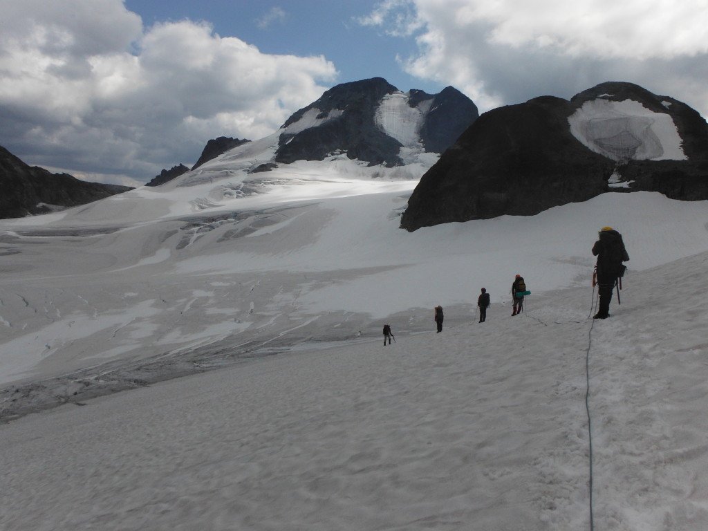Crossing Matier Glacier