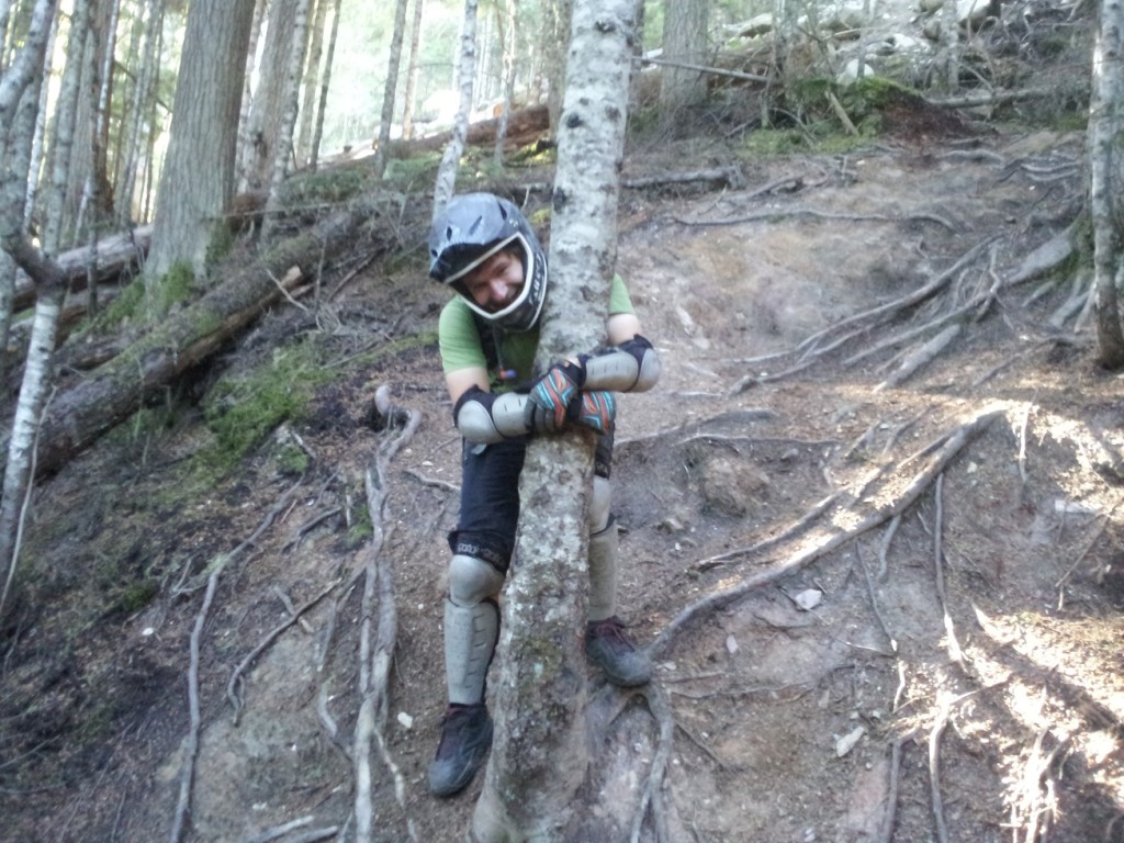 Dramatic Crash Re-inactment by Marius at Whistler