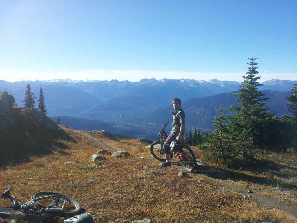 At the highpoint of the pass. After the slog. 