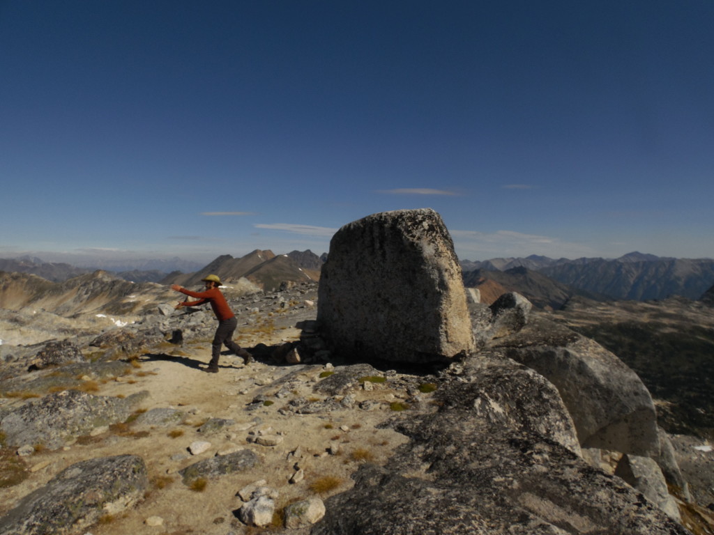 Artem in action- destroying the “cheat ups” to the Aragon boulder