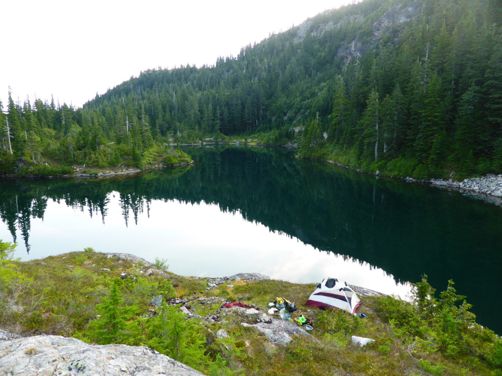 Camp spot beside Churchill Lake