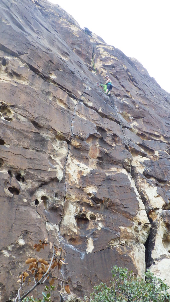 Cora at the top of the first 5.7. pith of Ragged Edges