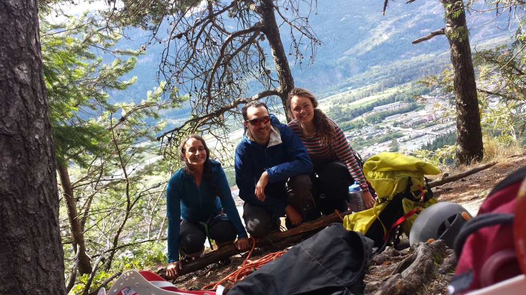 The team after climbing Diedre