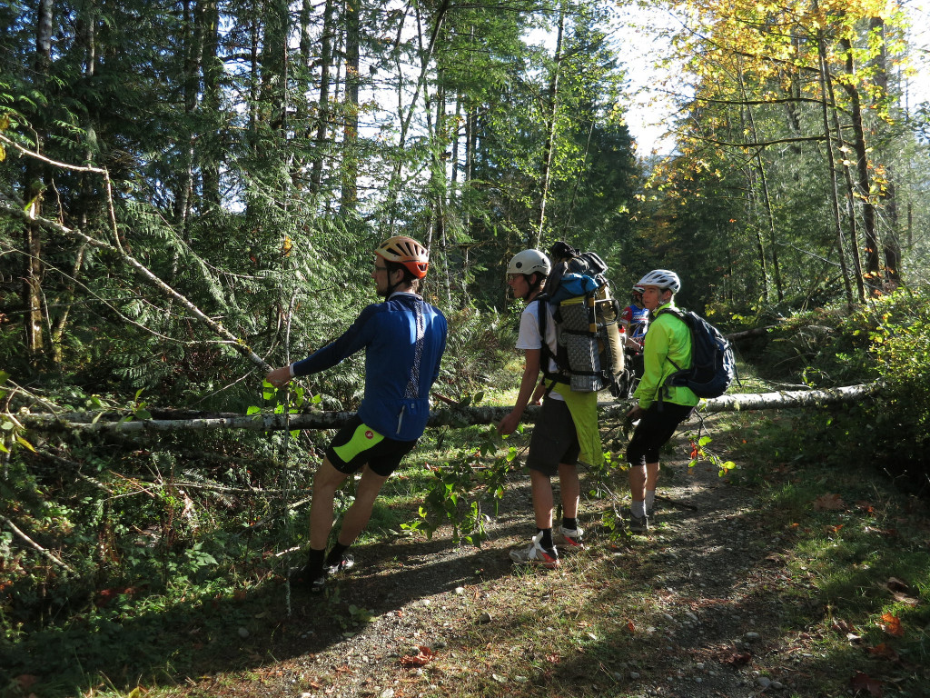 Trail work on the  Trans-Canada Trail. Photo by Alberto Contreras.