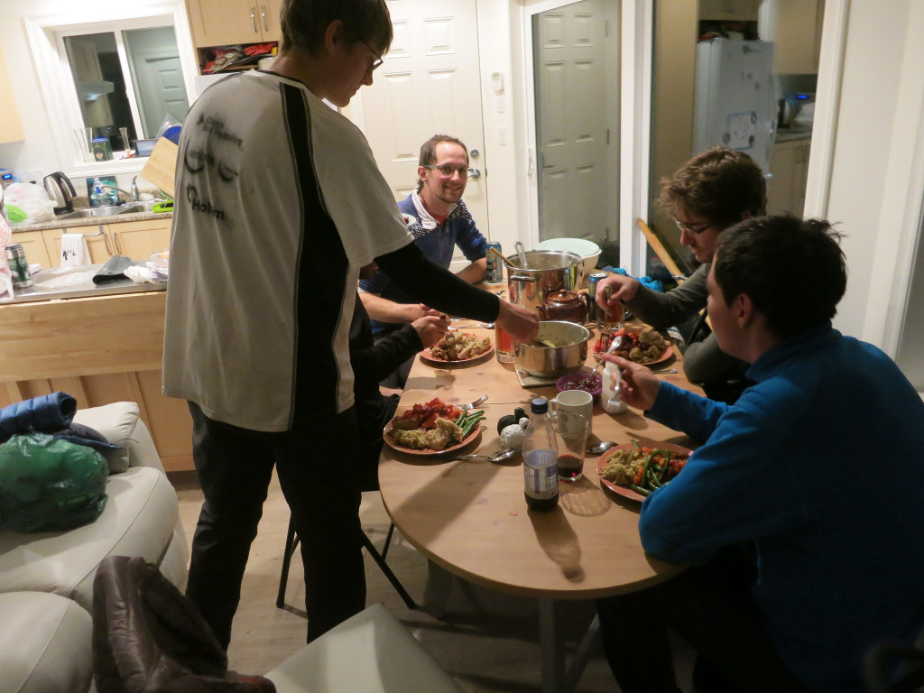 Thanksgiving Dinner. Photo by Lucy Buchanan-Parker.