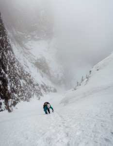 Climbing the steeps. 