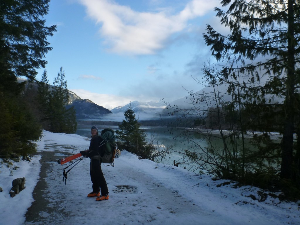 Caitlin on the way to Gunsight. Photo: Julien Renard
