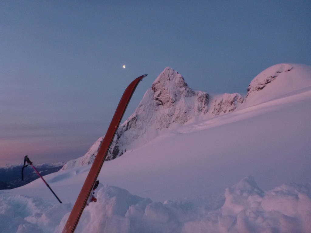Gunsight from our campsite. Photo: Julien Renard