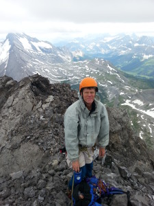 Rocking the JB helmet on the summit
