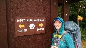 Beginning the West Highland Way in Kinlochleven