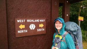 Beginning the West Highland Way in Kinlochleven