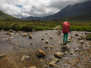 Crossing the 1001 rivers to get to Camasunary