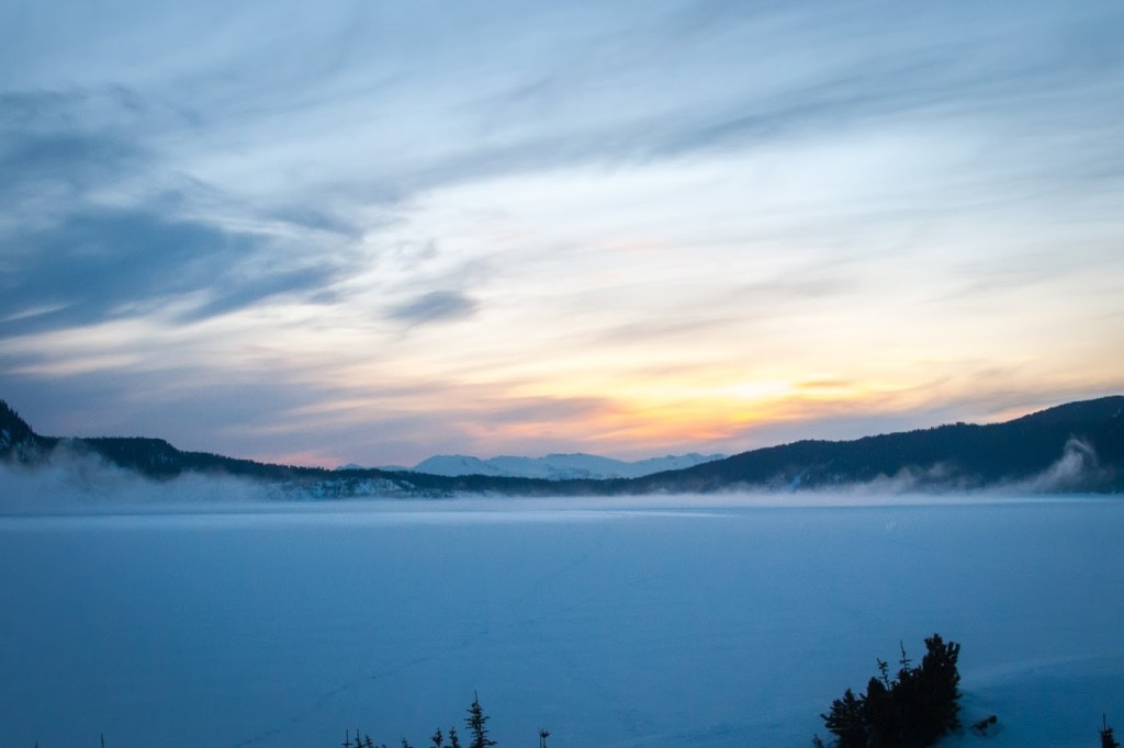 An eerie mist rolls across Garibaldi Lake - Photo Cred: Nick Hindley
