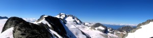 View from the ridge to Weart, looking towards Wedge.