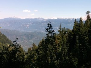 View of Black Tusk and Garibaldi from Trail