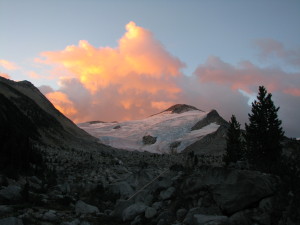 Evening settles in a blaze of color. Photo: Rueben Schultz