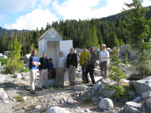 The almost finished new outhouse. Photo: Rueben Schulz