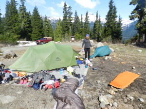 Packing at Callaghan Lake