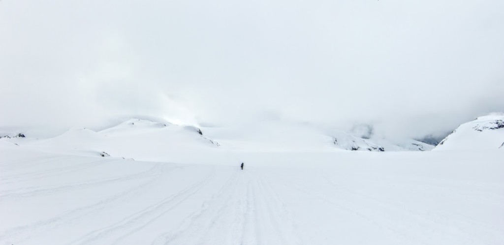 Feeling small on the Powder mountain ice cap