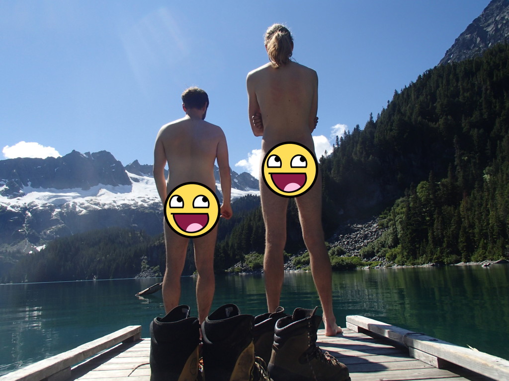 Quick dip at  Lake Lovelywater. Photo: Jeff Taylor