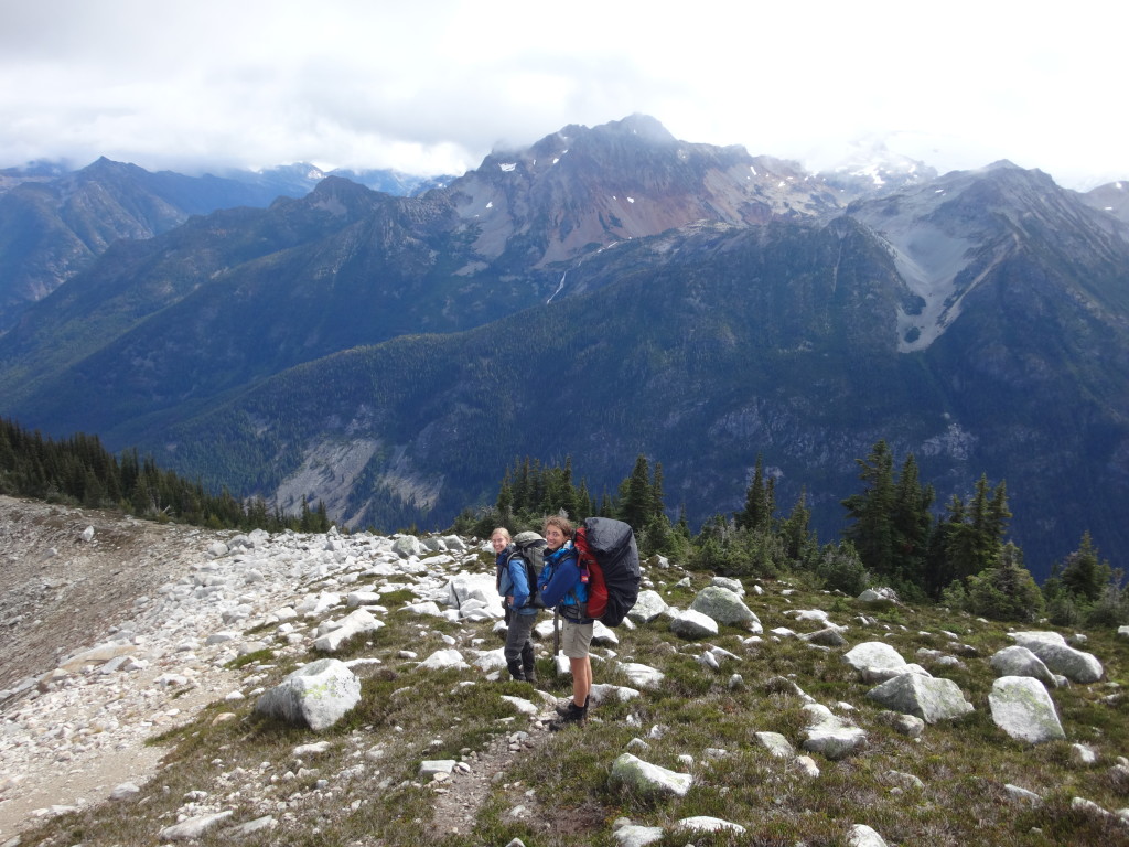 Cassandra and Elisa on the ridge