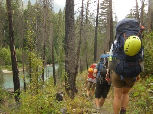 Walking along the Stein river