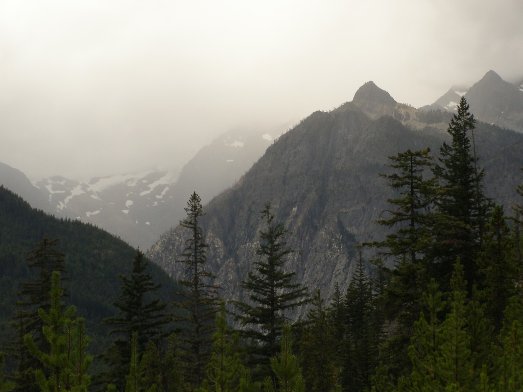 Heading into the mountains and the rain