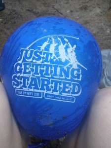 Balloon that floated to camp