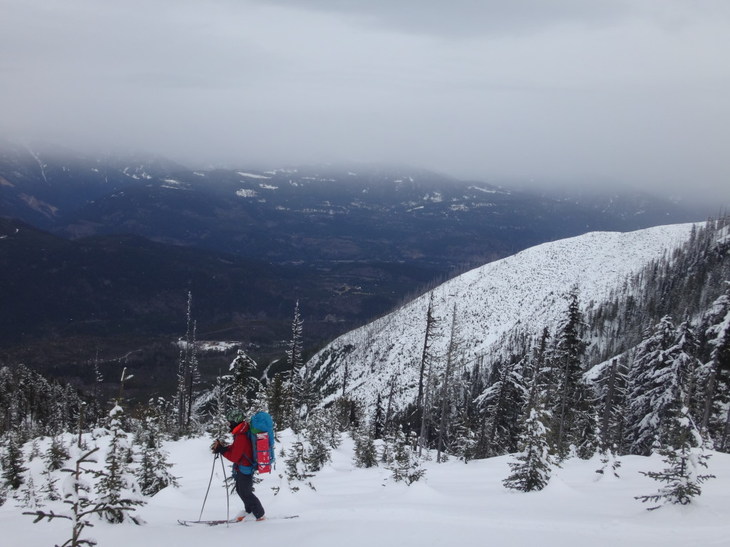 Looking back down into the valley.