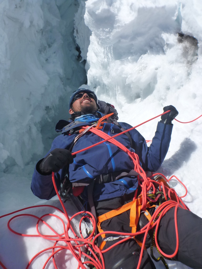 A cautious and well organized belayer. Photo by Caitlin Schneider