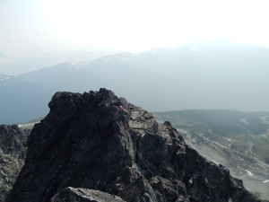 Arran on top of one of the spurs