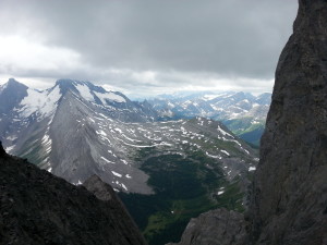 Nice views at the junction with the SE face