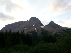 First view of the mountain