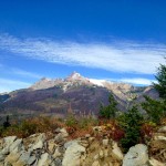 Beautiful view of Pylon and Devastation Peak from the Harrison Hut Trail 2017