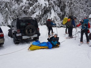 Cora and the hauling team