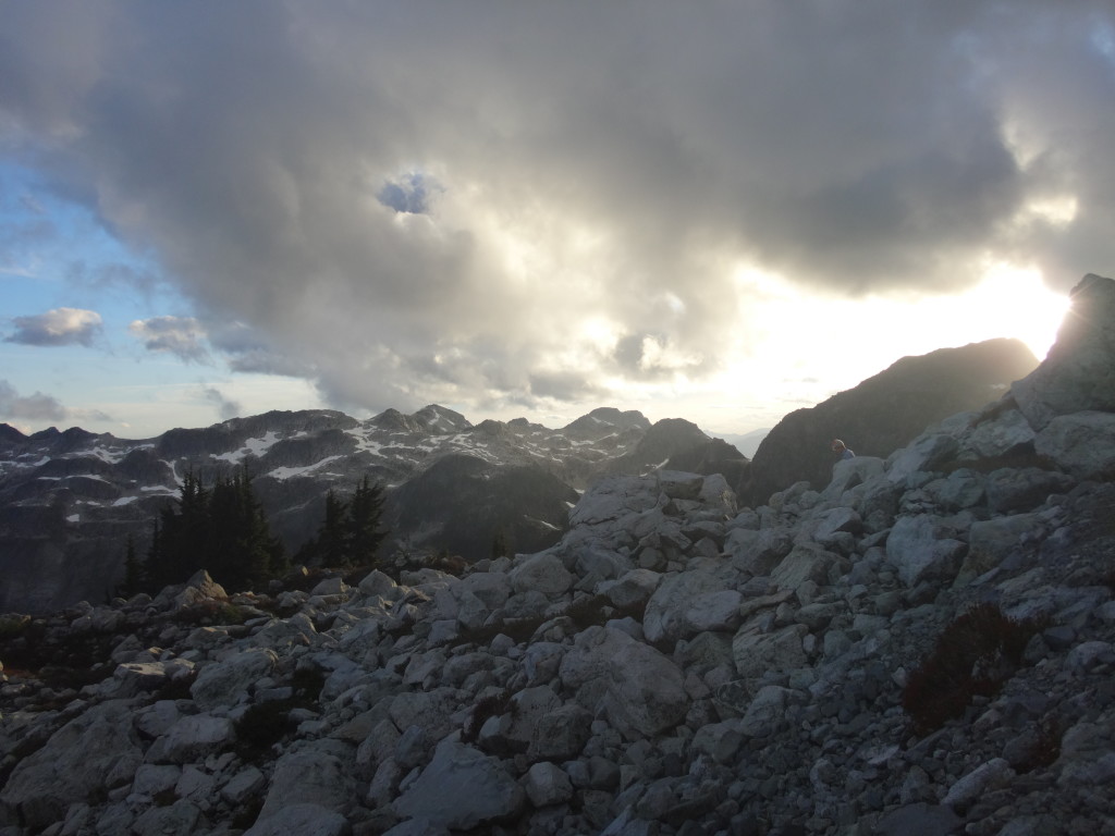 Looking back over our route from below Crawford Peak
