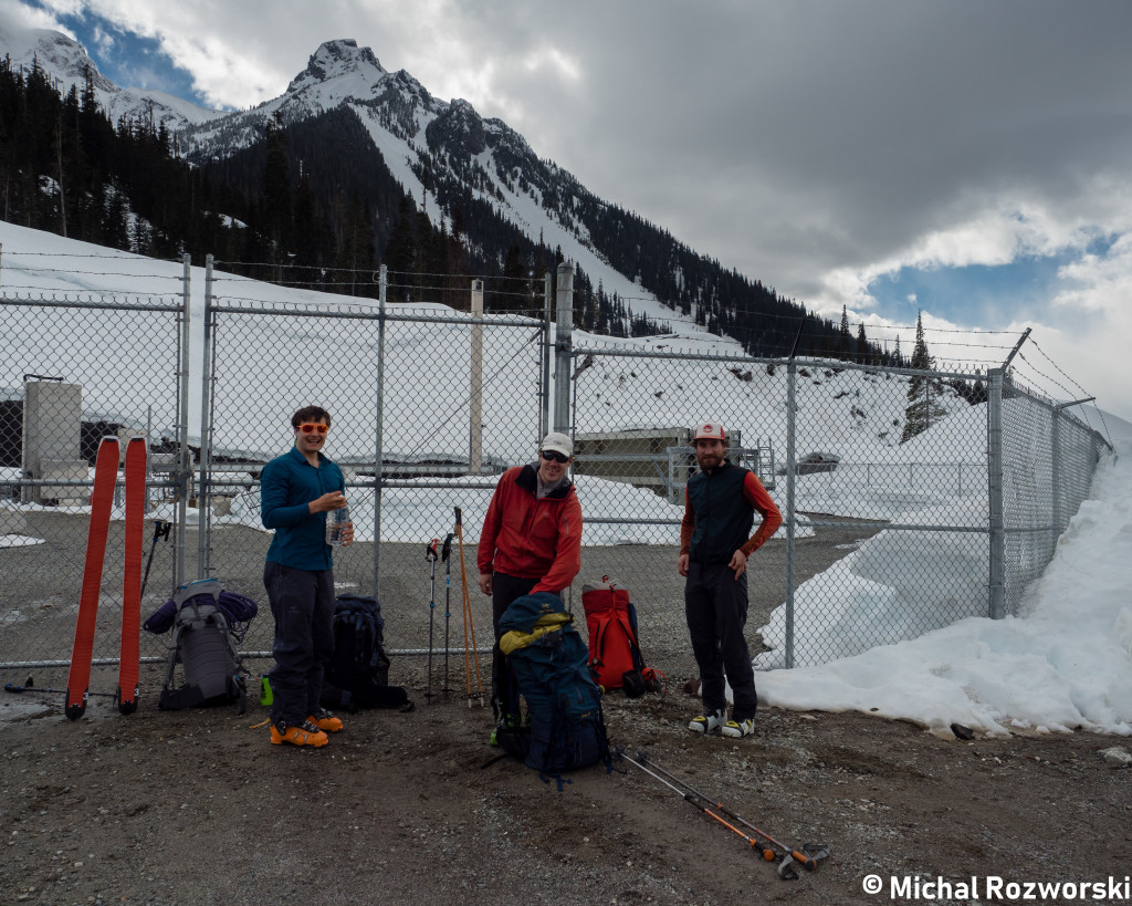 Olek, Nick and Skyler. Getting ready to traverse the Lillooet Headwaters. Photo: Michal Rozworski