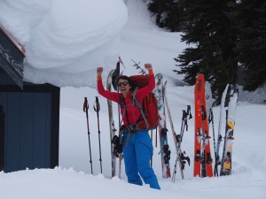 Golnoosh made it to the hut. Photo: Verena Engel