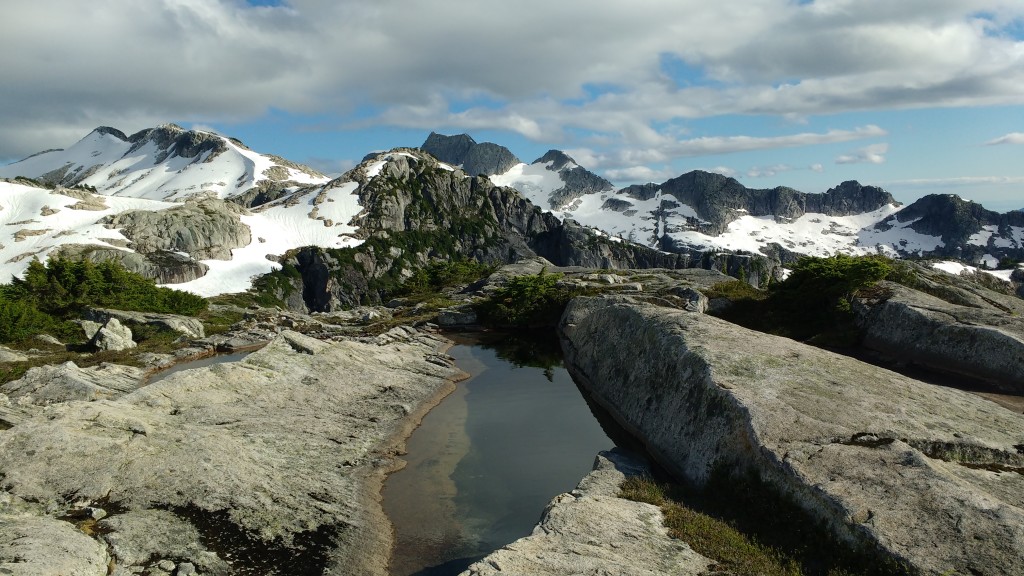 Campsite on the ridge.