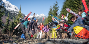 From Right to Left: Jacob Earley (me), Abbi Chapman, Rob Shilton (forgotten ski pants), Sander Keill, Lewis Arnold, Jasmine Tordenro , Bei Bei Morrison Evans, Alister White, Hannah Bates