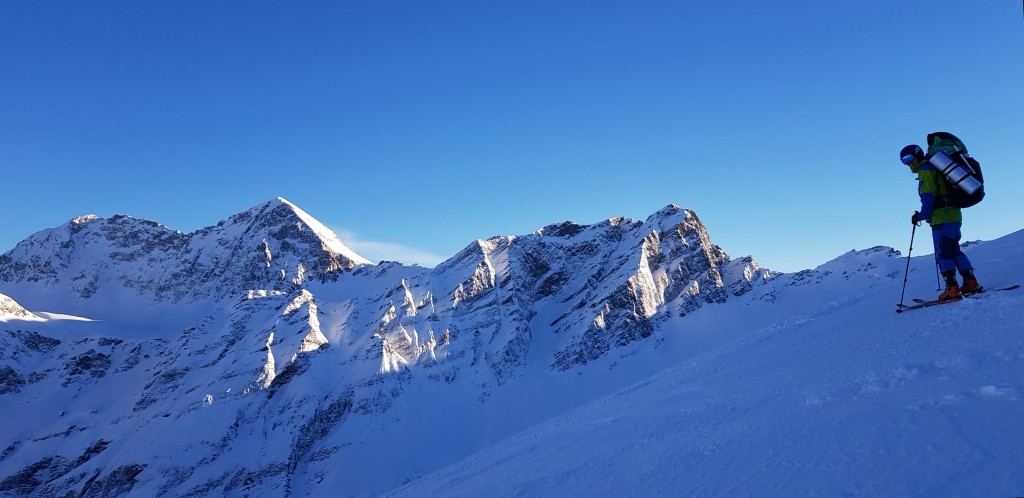 Skiing with a view