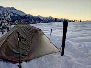 Sunrise from Elfin Lakes Campground