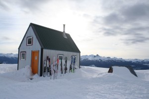 Arrival at the hut