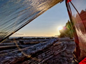 Sunset from the tent