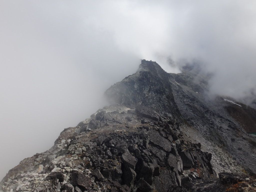 The clouds start to clear. Photo Birgit.