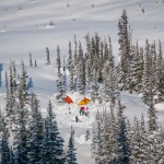 Exactly what you don't want your heli ski clients to see when you charge them a few thousand dollars and promise a vast untouched wilderness