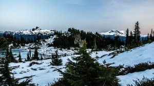 Black Tusk and Garibaldi from above Brew Lake. Photo Cred: Declan Taylor